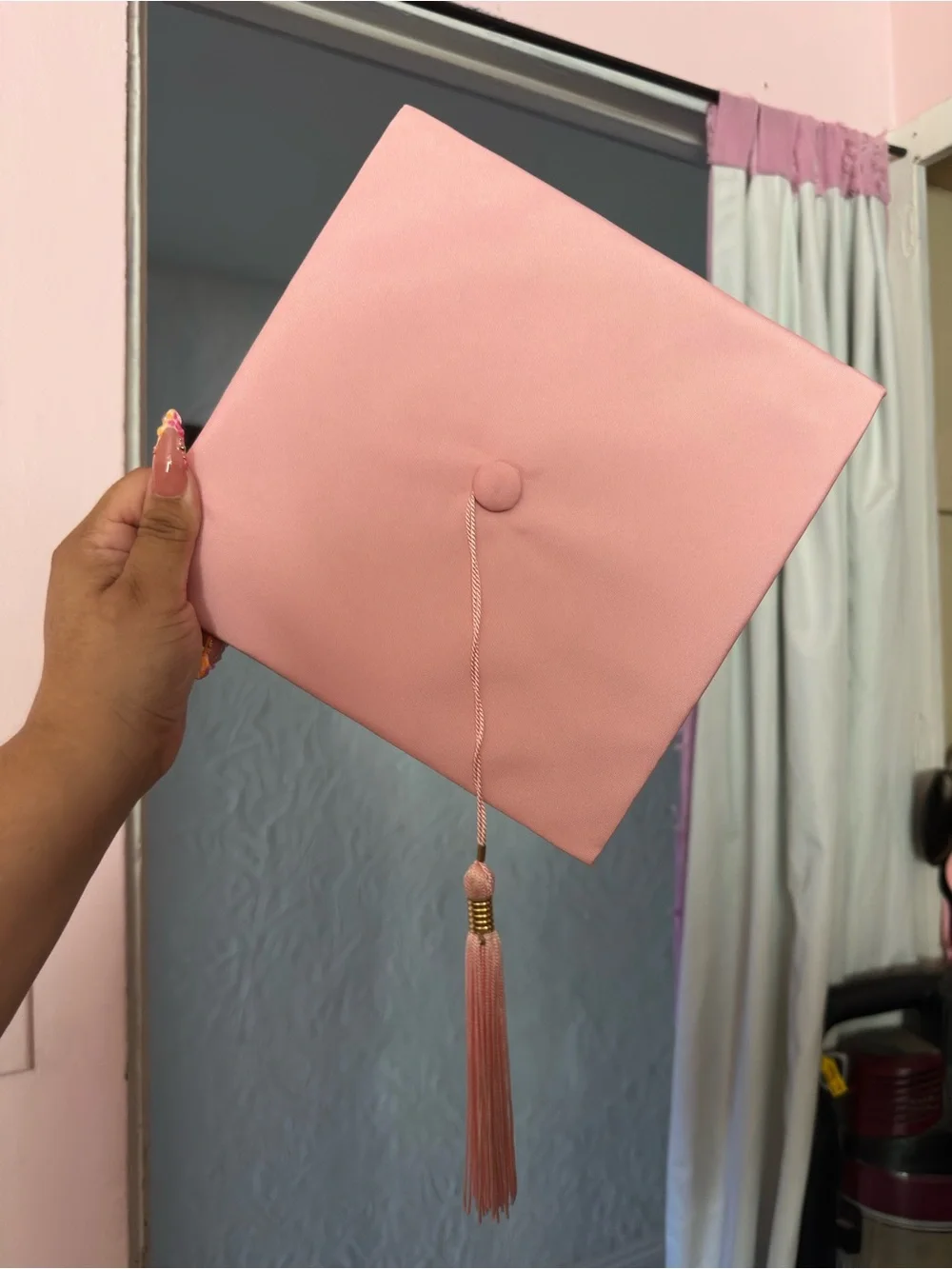 Pink Graduation Gown Jacket - Women's Lightweight Ceremony Cover